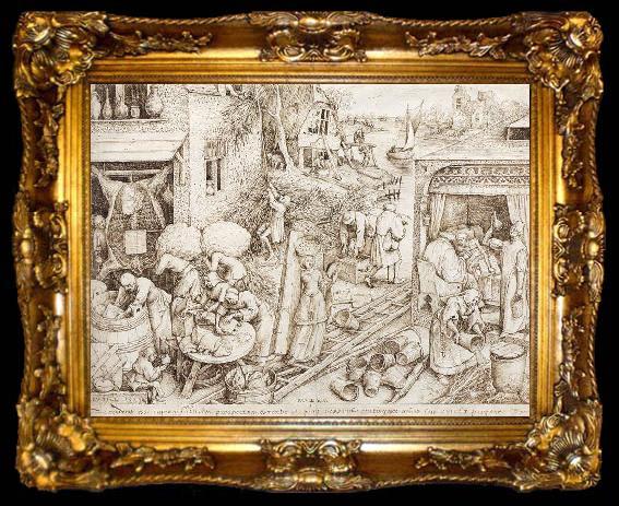 framed  BRUEGEL, Pieter the Elder Prudence fgh, ta009-2